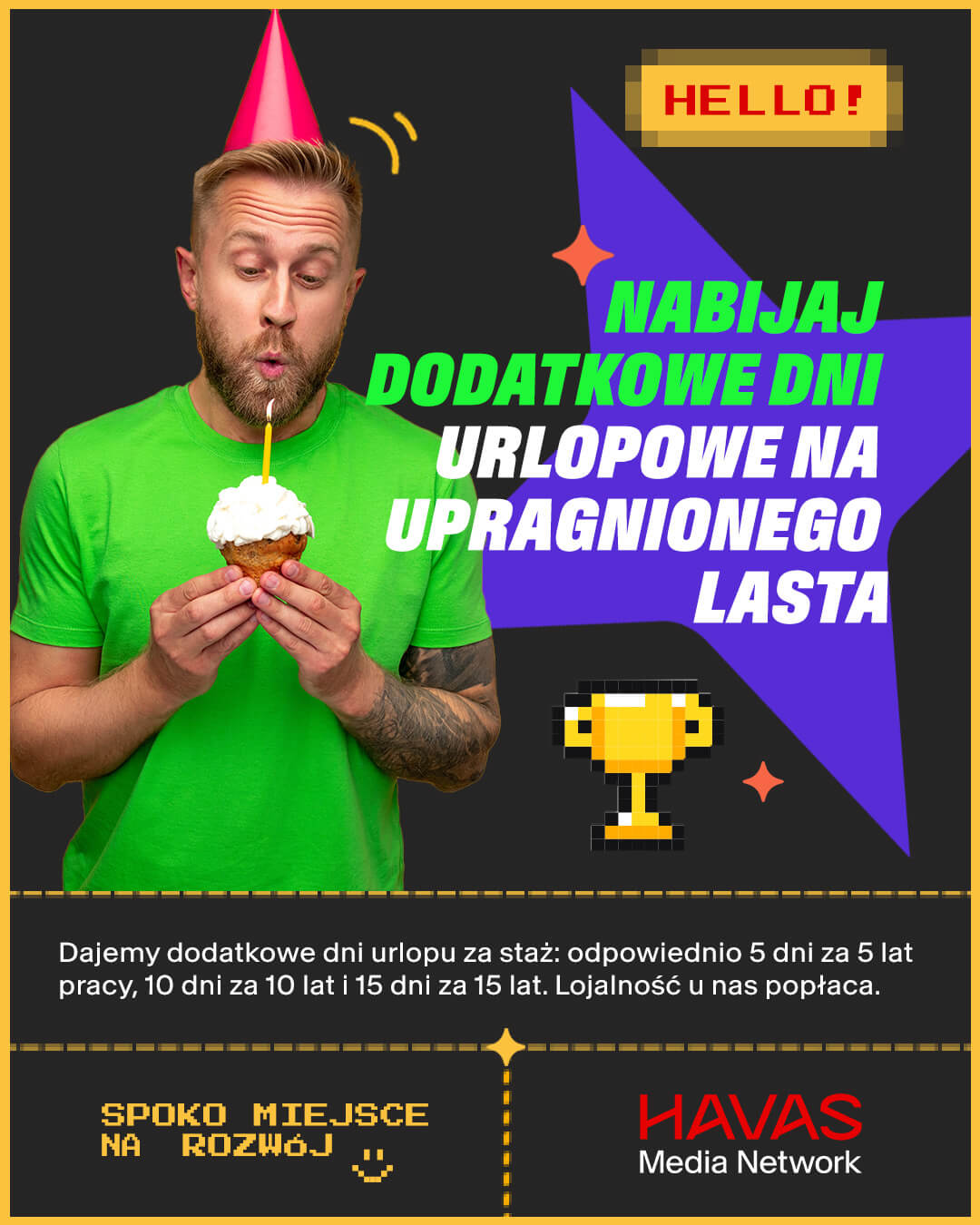 Nabijaj dodatkowe dni urlopowe na upgragnionego lasta