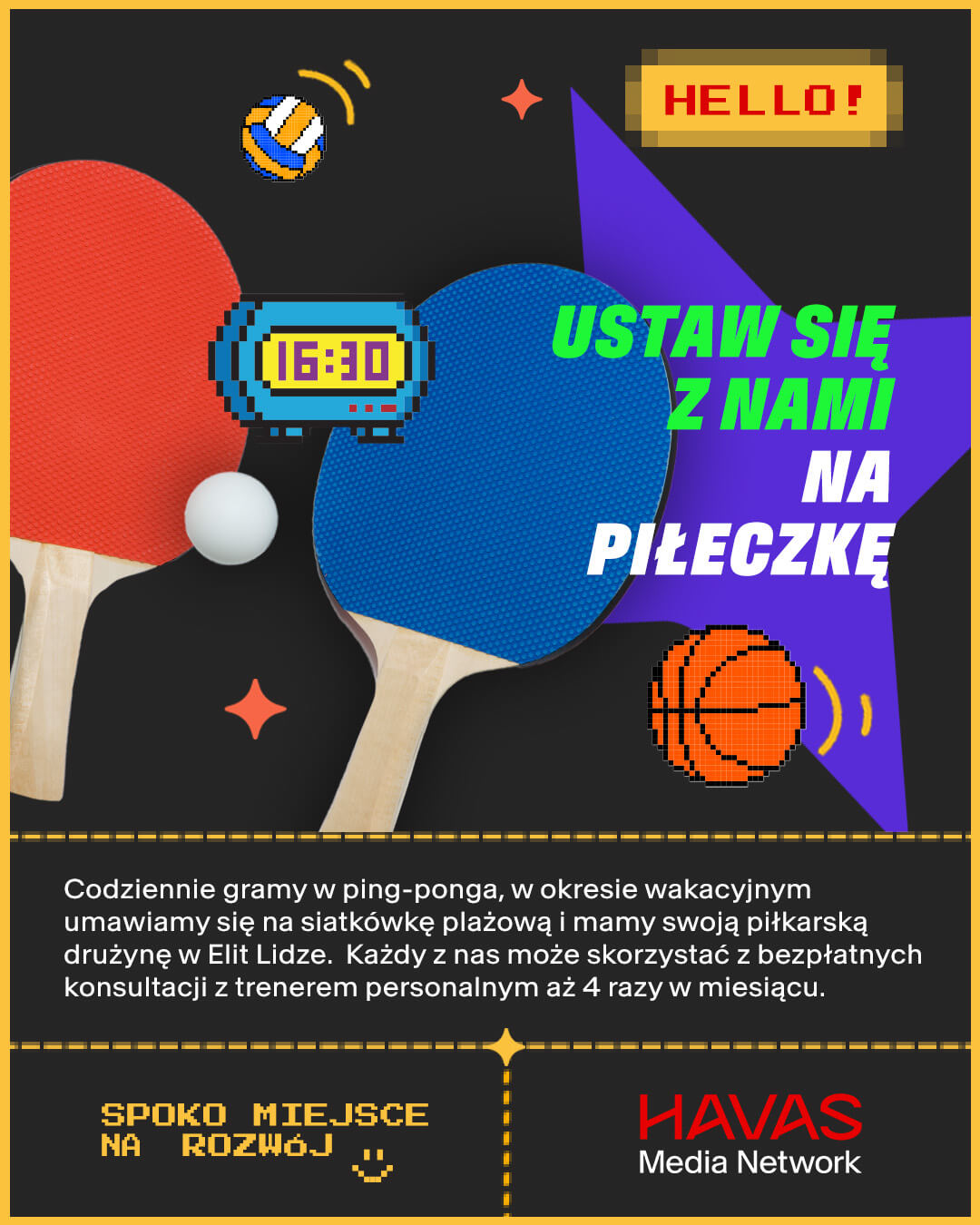 Ustaw się z nami na piłeczkę