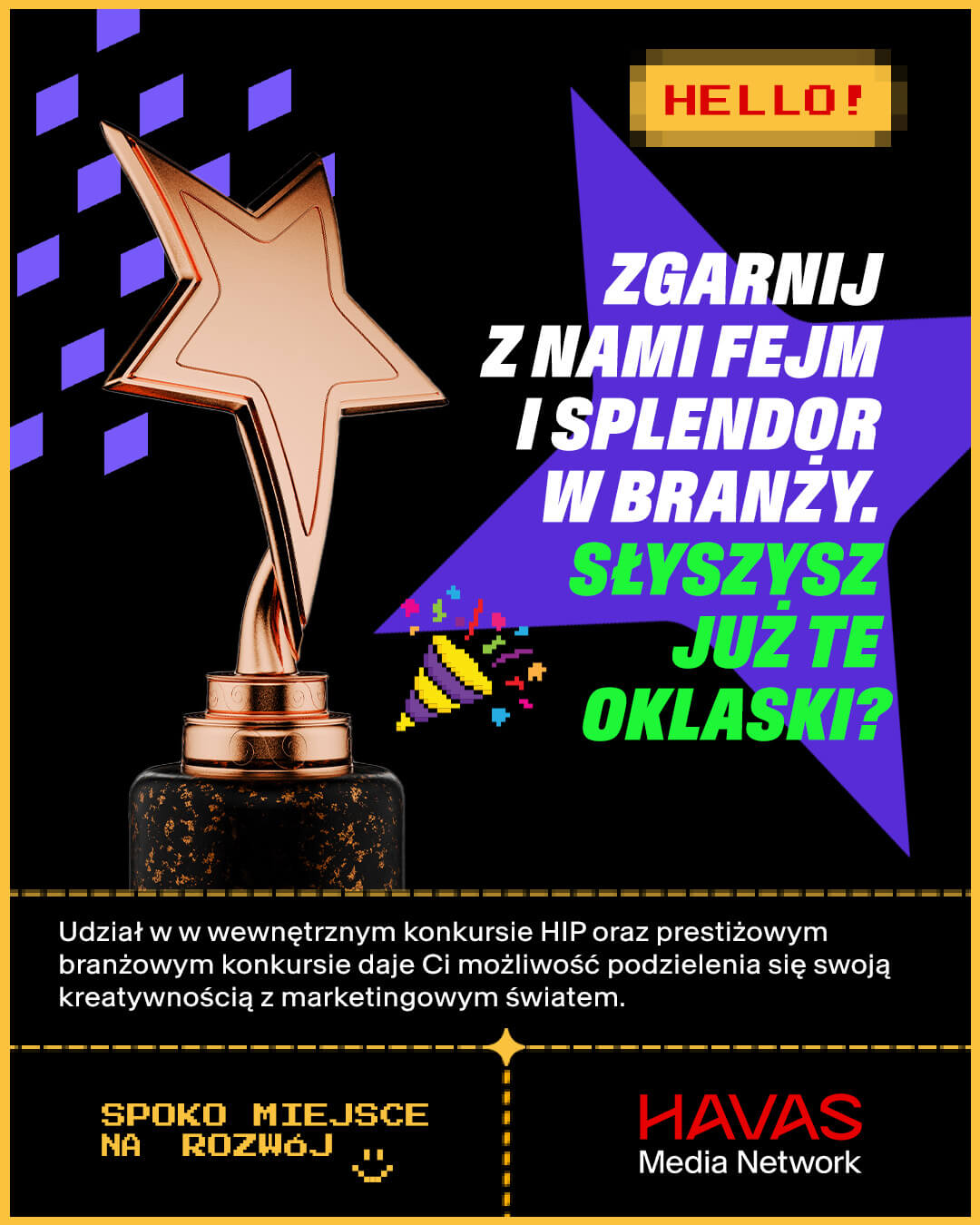 Zgarnij z nami fejm i splendor w branży. Słyszysz już te oklaski?