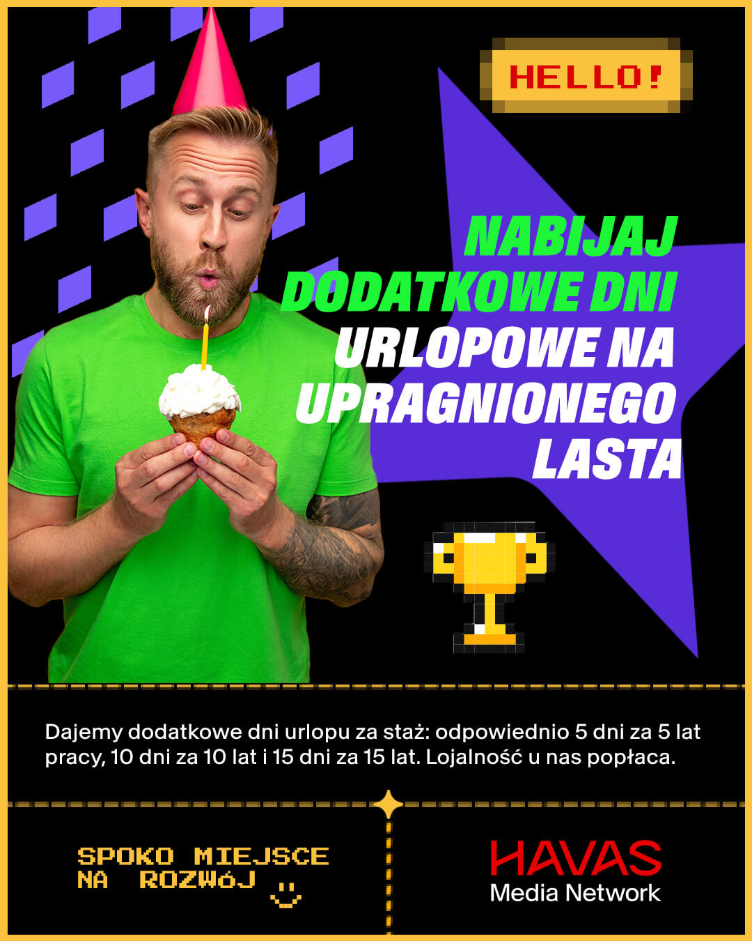 Nabijaj dodatkowe dni urlopowe na upgragnionego lasta