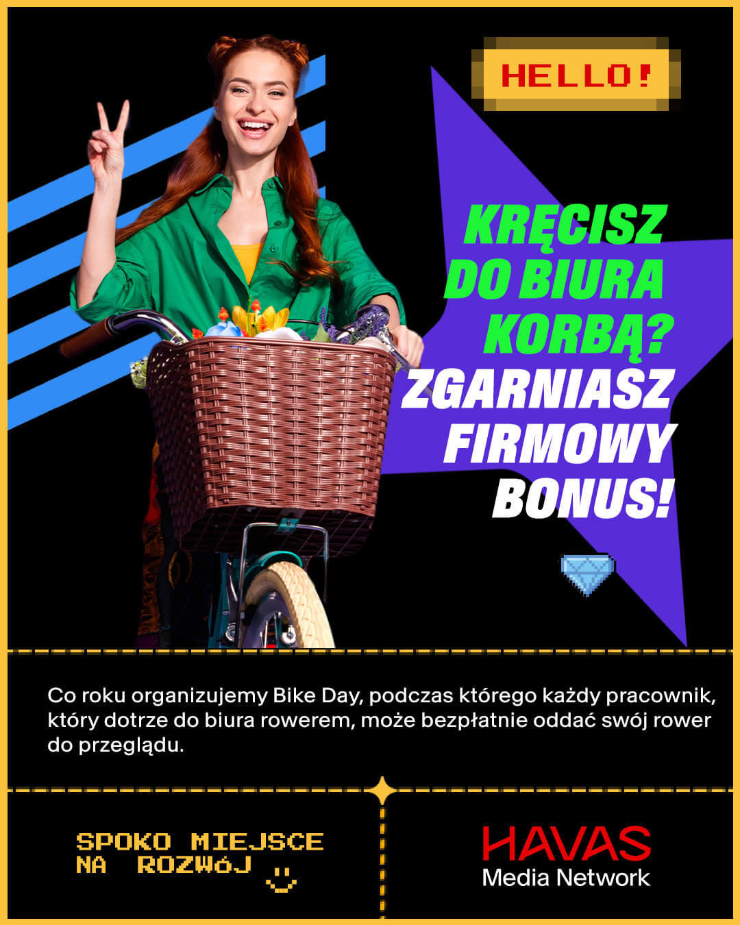 Kręcisz do biura korbą? Zgarniasz firmowy bonus!