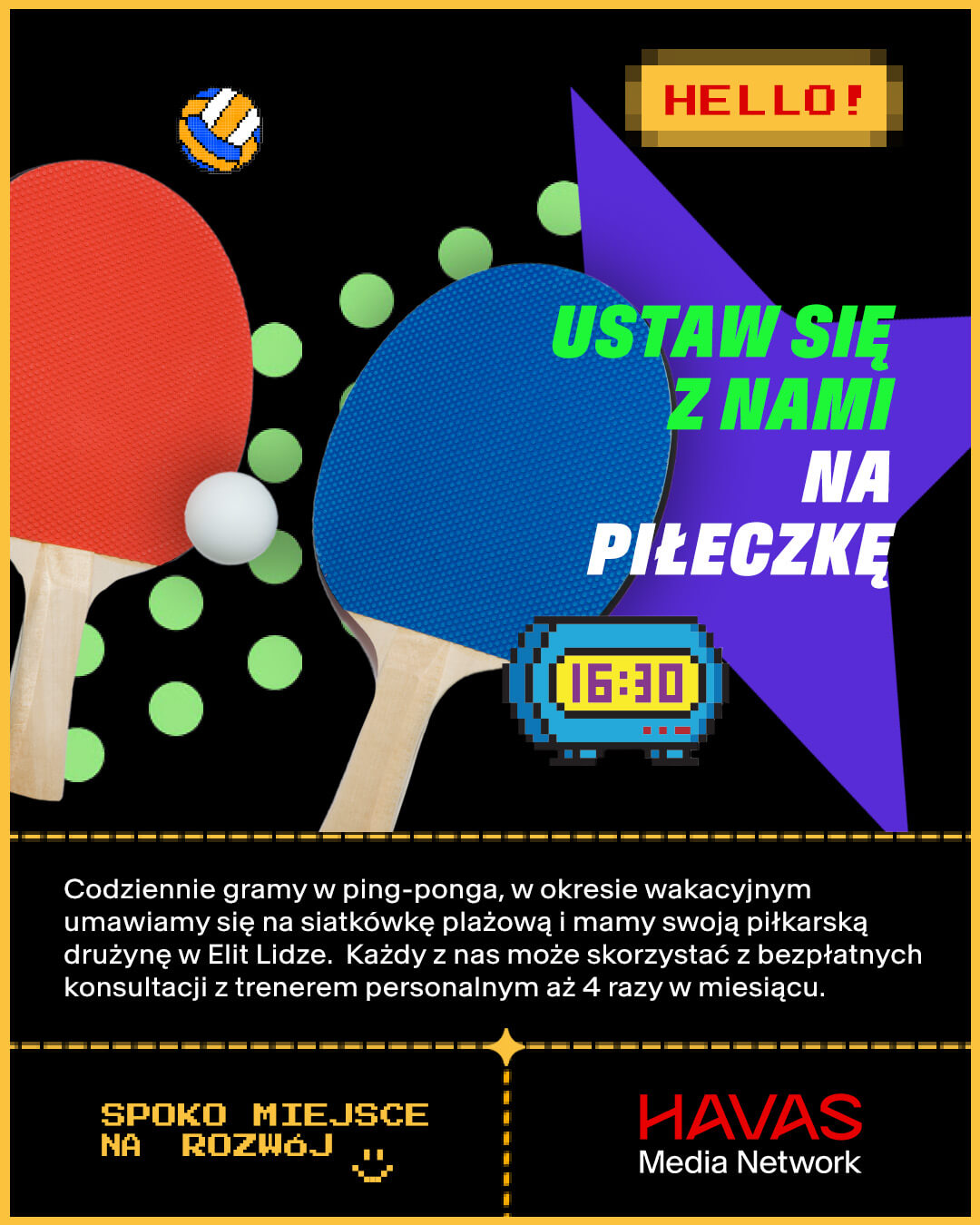 Ustaw się z nami na piłeczkę
